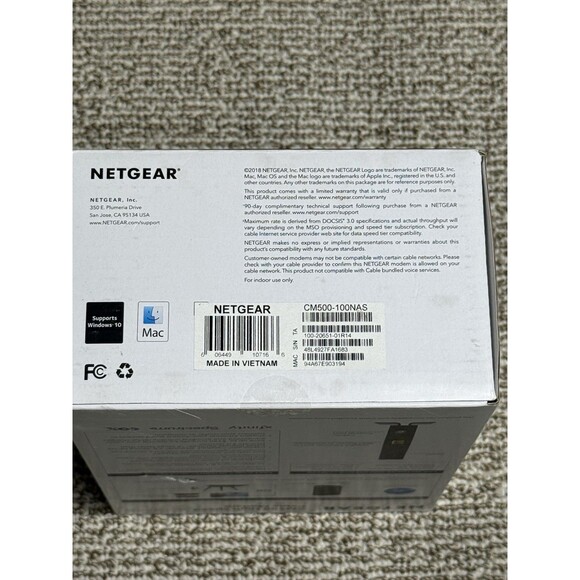 NETGEAR CM500 High Speed Cable Modem | DOCSIS 3.0 | CM500-100NAS - New Open Box - Picture 2 of 5